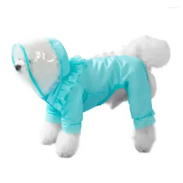 Dog Apparel Jumpsuit Four Legged Raincoat Waterproof For Small And Medium-sized Dogs Going Out On Rainy Days