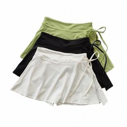 women 2 In 1 Running Sports Skirts Shorts High Waist Volleyball Golf Skirt Tennis Sports Yoga Skirt Gym Yoga Skirt Shorts A2wT#