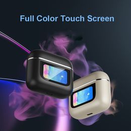 V8 Wireless Earphones LED Full Color Touch Screen Bluetooth Earbuds TWS ANC Active Noise Cancellation Sports Headset