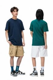 first Class Quality 100% Cott Casual Custom Logo Mens Summer Breathable T-shirts 200g Plain Oversized Tee c3K3#