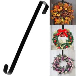 Racks Wreath Hanger Front Door Christmas Decoration Metal Over The Door Single Hook Ornament Wreath Door Hanger Holiday Decor Holder