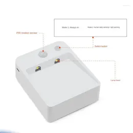 Night Lights Smart PIR Motion Sensor LED Light Battery Powered Lamp For Bedroom Deco Corridor Toilet Cabinet Stairs Wall