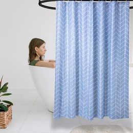 Shower Curtains Bathroom Curtain Thickened Waterproof And Mildew -proof Toilet Interval Hanging