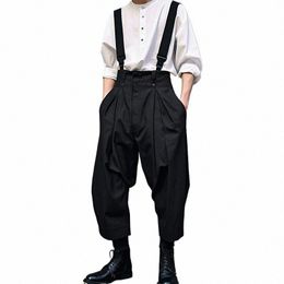 incerun 2023 Korean Style New Men's Overalls Solid Colour Casual Jumpsuits Fiable Streetwear All-match Simple Rompers S-5XL A4Sv#