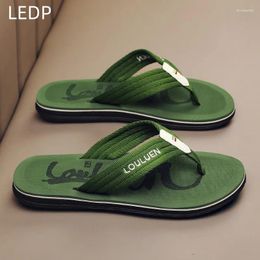 Slippers Spring And Summer Home Flip Flops Bathroom Men's Non-slip Fashion Sports Beach Breathable Light Outdoor