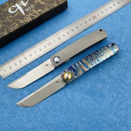 Messen CH CH1005 Folding Knife M390 Blade Titanium Handle Outdoor Hunting Pocket Kitchen Fruit EDC Camping Tool