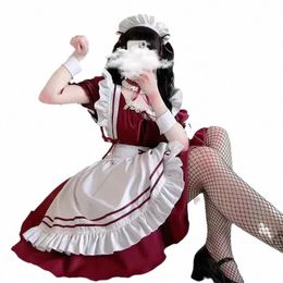 big Size Daily Cos Lolita Maid Lolita Skirt Maid Suit Maid Dr Pure Desirestudent 99JF#