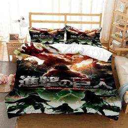 Bedding Sets Japanese Anime Polyester Child Kids Covers Boys Duvet Cover Set For Teens Cover&2pcs Pillowcase