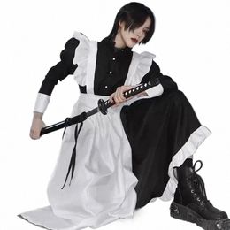 women Maid Outfit Lg Dr Apr Dr Lolita Dres Men Clothes Unisex Cafe Costume Cosplay Anime Costumes Jujutsu Kaisen 55vt#