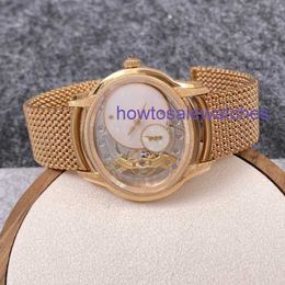 Hot AP Wrist Watch 77244OR.GG.1272OR.01 Millennium Series 18K Rose Gold Frost Gold Opal Stone Manual Mechanical Womens Watch