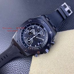 Steel 42Mm The Movement Men's Designers Chronograph Mechanical Alloy Time Watch Titanium APS 26238 Factory Series Automatic SUPERCLONE 615