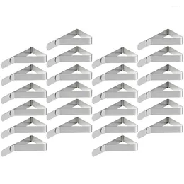 Table Mats Stainless Steel Triangle Tablecloth Clips Adjustable Cloth Clamps Clip Fixed