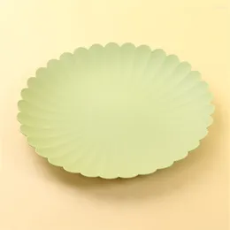 Plates 1PCS Cake Spitting Bone Dish Delicate And Smooth Snack Plate Edge Grinding Dim Pot Tableware Sum Plastic Disc