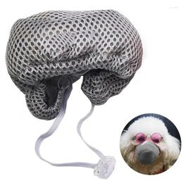 Dog Apparel Muzzle Adjustable Breathable Anti Dust Mouth Cover Guard For Outdoor Pet Supplies