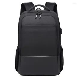 Backpack Male Portable Large Capacity Business Men Travel Bag Anti-theft Waterproof Schoolbag Office Laptop USB Chargin