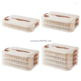 Storage Bottles Multi-layer Dumpling Box With Lid Sealing Organization Container For Kitchen Vegetable