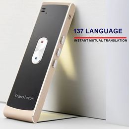 HGDO T8S Portable Mini Wireless Smart Translator 137 Languages Two-Way Real Time Instant Voice Translator APP Bluetooth 240327