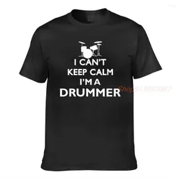 Women's T Shirts Drummer Keep Calm Funny Drumming Gift Musician Bands Men Shirt Women Tops Tees Female Casual T-shirts