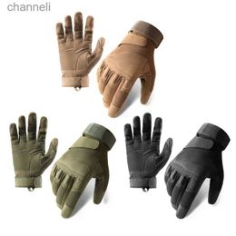 Tactical Gloves Outdoor Full Finger Windproof Tactic Flexible Hard Protect for Cycling Motorcycle Climbing Hunting Gear YQ240328