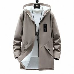 Erkekler İçin Yeni Parkas Ceketler LG Kapşonlu Palto Kış Yeni Sıcak Kalın Polar Parkas Ceket Erkekleri Pamuk Pamuk Proşalı Düz ​​Renk Katları A3PI#