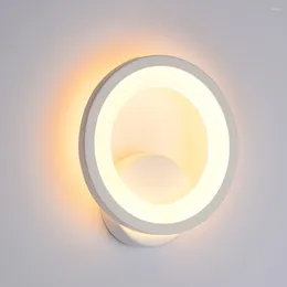 Wall Lamp 2024 Round Mount Light Vintage Sconces Lighting LEDs For Bedside Corridor Bedroom Living Room Hallway