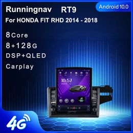9.7" New Android For Honda FIT 2014-2018 RHD Tesla Type Car DVD Radio Multimedia Video Player Navigation GPS RDS No Dvd CarPlay & Android Auto Steering Wheel Control