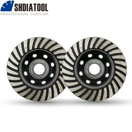 Tang Shdiatool 2pcs 115mmdiamond Turbo Row Grinding Cup Wheel Concrete Masonry and Some Other Construction Mater 4.5" Grinding Disc