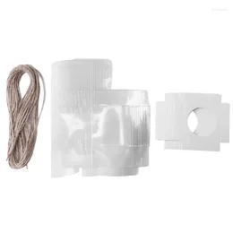 Baking Moulds Transparent Cupcake Packaging Box PVC Cake With Jute Rope 12 Pcs Cup