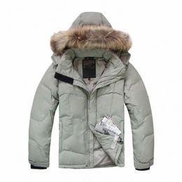 men Duck Down Jacket Winter Warm Down Coat Racco Fur Waterproof Hooded Brand Winter Jacket Men Fi Goose Jacket Outerwear v6eu#