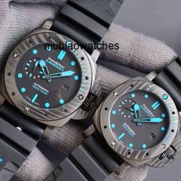 Mens Watches Fashion Luxury for Mechanical Series 47 42mm Carbon Fiber Composite Super Luminous Wristwatches Style