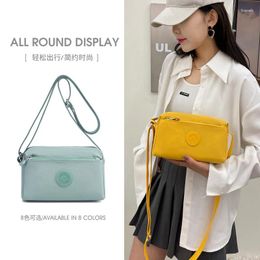 Shoulder Bags Nylon Fabric Single Slope Han Edition Leisure Pure Color Small Bag Square Mini Brand Fashionable Female