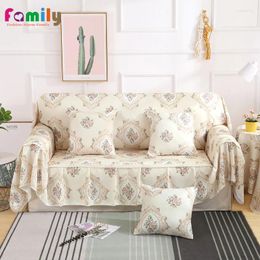 Chair Covers Flouncing Princess Sofa Cover European Style Floral Design For Pillow