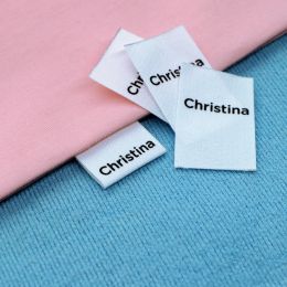 accessories Custom Sewing labels / Brand labels, Custom Clothing Tags, Cotton Ribbon label, Name label (FR073)