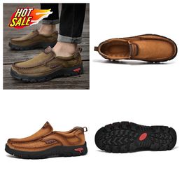 Casual Explosive shoes Men's large size men's casual GAI hot men's portable Lefu new leather shoes non smelly feet trainer Lightweight quality Stylish bigsize