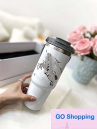 Top 40Oz Second Generation Cup 304 Stainless Steel Car Portable Large Ice Cups Large Capacity Straw Handle