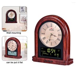 Table Clocks Azan Mosque Calendar Muslim Prayer Wall Clock Alarm Islamic Digital Ramadan Gift Home Decoration