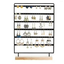 Jewellery Pouches Earring Holder With 120 Holes Pendant Storage Organiser Stand 6 Layers Rack For Home Showcase Store Dresser