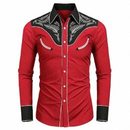 western Tribal Ethnic Lapel Men's Casual Sports Outdoor Street Lg Sleeve Butt Top Shirt Suit Lapel Clothing Casual Comfort 94UM#