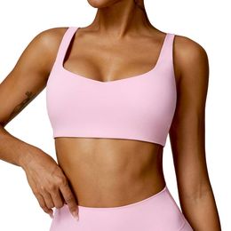 Lu Align Tight Tanks Mermaid Quick-drying Curve Yoga Clothing Bra Running Beauty Back Sports Underwear Naked Fitness Vest Top Origin Lemon Sports 2024