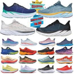 New Product 2024 Men Running Shoes Clifton 9 Bondi 8 Speedgoat 5 Women Designer Mafate Speed 4 Outdoor Sneakers Triple Harbor Mist Haze Shifting Sand Carbon X3 Trainer