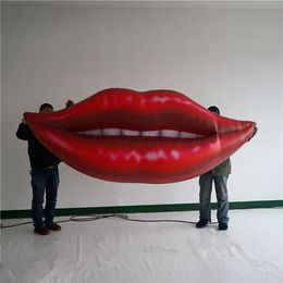 2m 6.5ft Length Free Shipping Customised Giant Inflatable Balloon Lips For City Event Decoration
