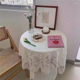 Table Cloth Lace Tablecloth White Bedside Row Frame Coffee With Cover Small Fresh Square Stall B3R4112