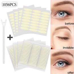 Sdotter 720/1056Pcs Double Eyelid Tape Falling Eyelids Stickers Invisible Eye Tapes Makeup Self-Adhesive Slim/Wide Waterproof St 240318