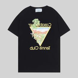 Mens Designer t Shirt Casual t-shirts Casablanca Summer New Casablanca Tropical Wind Summer Fruit Print Short Sleeves EWDN