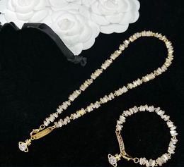 Women Necklaces Bangles Irregular Zircon Square Diamond Rhinestone Saturn Necklace Bracelets With Three-Dimensional planet Pendant Designer Jewellery Sets N36