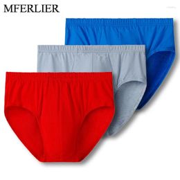 Underpants Plus Size Men Underwear 5XL 6XL 7XL 8XL Waist 130cm Cotton Mens Briefs 7 Colours
