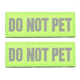 Dog Collars 2 Pcs Puppy Harness Service Not Pet Vest Sticker Adhesive Patches For Backpacks