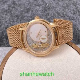 Pilot AP Wrist Watch 77244OR.GG.1272OR.01 Millennium Series 18K Rose Gold Frost Gold Opal Stone Manual Mechanical Womens Watch