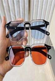 New Fashion Vintage Square Sunglasses Women Antireflective Plastic Mirror Glasses Oversized Men Retro Sun Glasses UV4008326044