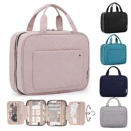 Storage Boxes 1pc Capacity Makeup Bag Travel Cosmetic Waterproof Bags Beauty 27.9 18.8 7.6 Cm Kitchen Accessories